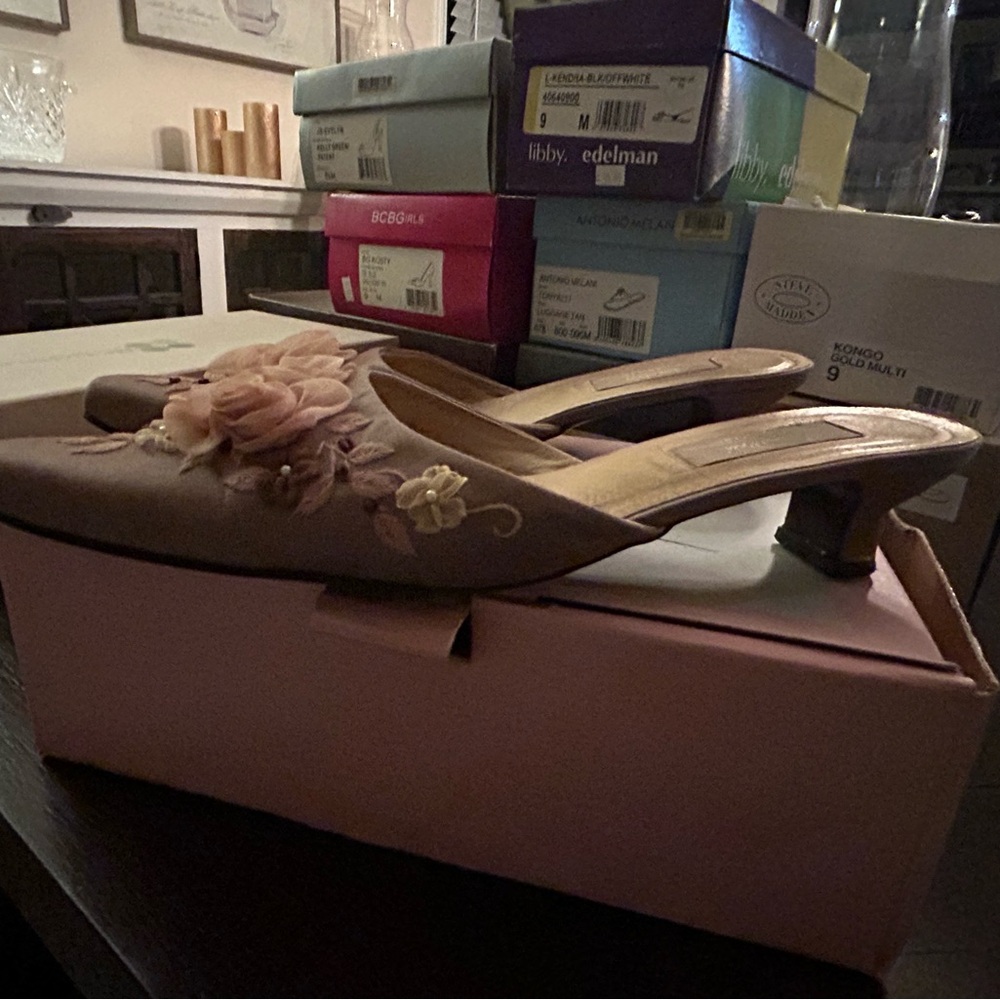 Boutique Silk Mules